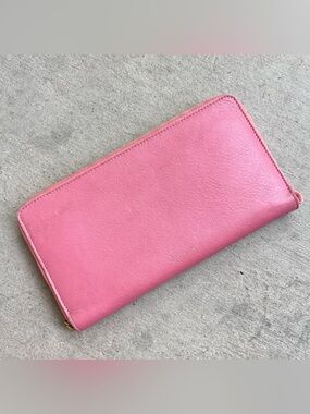 Mansur Gavriel pink leather wallet